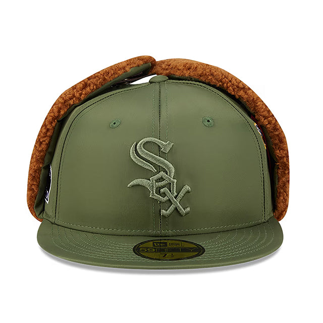 海外取寄 ニューエラ キャップ 59FIFTY シカゴ ホワイトソックス ALPHA INDUSTRIES DOGEAR FITTED CAP OLIVE