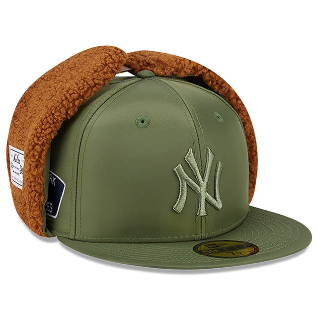 海外取寄 ニューエラ キャップ 59FIFTY ニューヨーク ヤンキース ALPHA INDUSTRIES DOGEAR FITTED CAP OLIVE