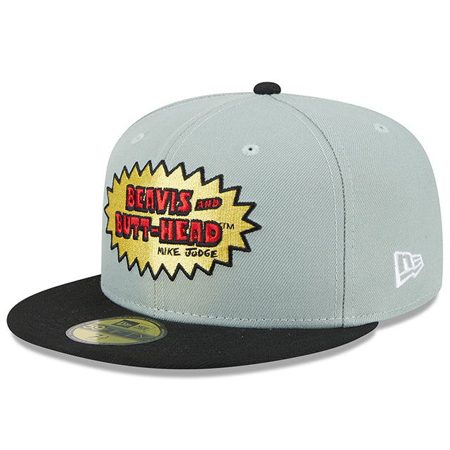 ニューエラ キャップ 59FIFTY ビーバス アンド バットヘッド COUCH FITTED CAP GREY-BLACK
