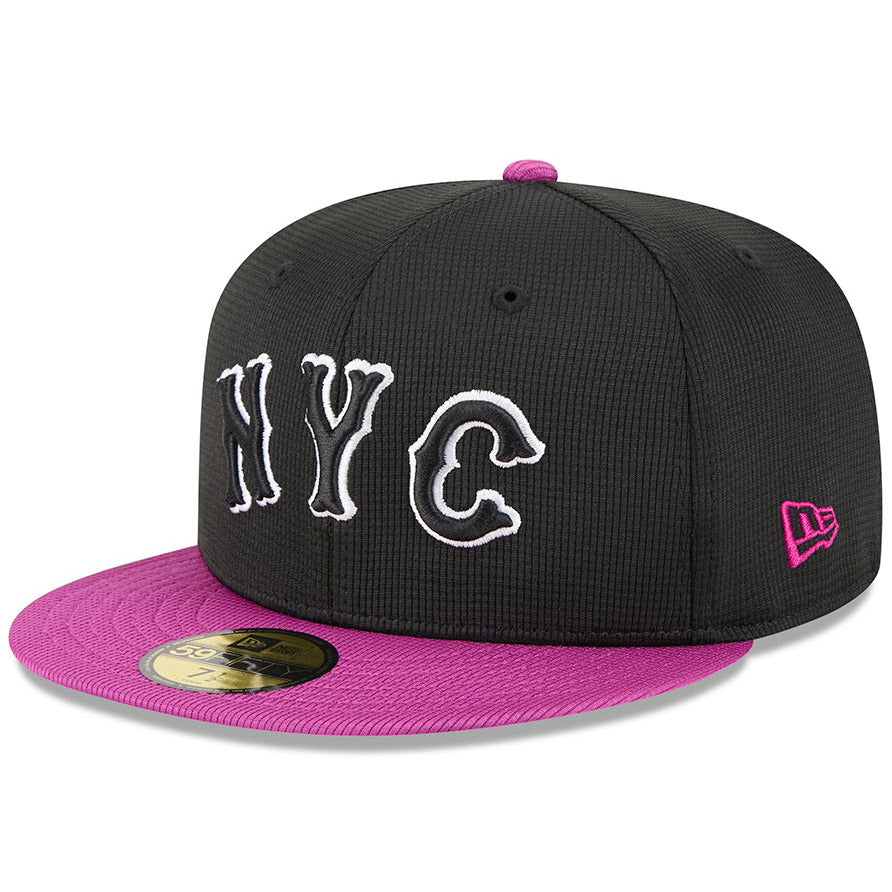 シティコネクト ニューエラ キャップ 59FIFTY ニューヨーク メッツ MLB 2025 CITY CONNECT BATTING PRACTICE FITTED CAP CHARCOAL-PURPLE