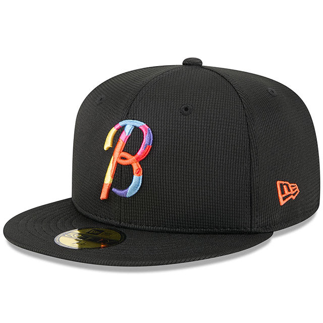 シティコネクト ニューエラ キャップ 59FIFTY ボルチモア オリオールズ MLB 2025 CITY CONNECT BATTING PRACTICE FITTED CAP BLACK