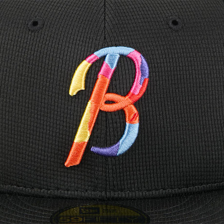 シティコネクト ニューエラ キャップ 59FIFTY ボルチモア オリオールズ MLB 2025 CITY CONNECT BATTING PRACTICE FITTED CAP BLACK