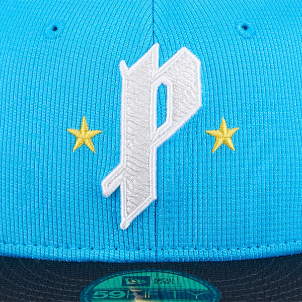 シティコネクト ニューエラ キャップ 59FIFTY フィラデルフィア フィリーズ MLB 2025 CITY CONNECT BATTING PRACTICE FITTED CAP BLUE-NAVY