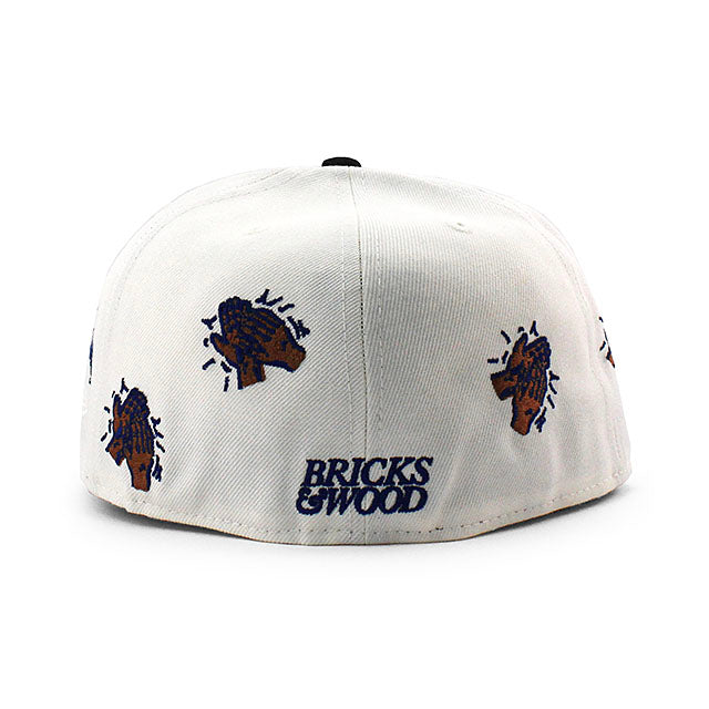 BRICKS & WOODコラボ ニューエラ キャップ 59FIFTY ロサンゼルス ドジャース MLB FITTED CAP CREAM