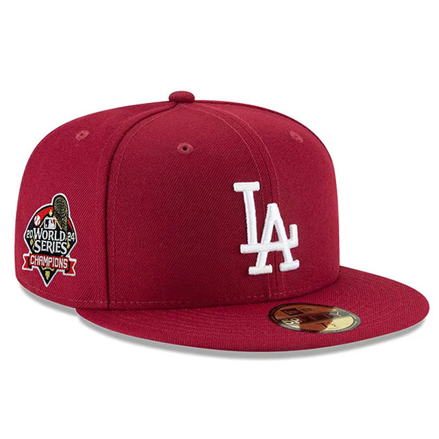 2024 ワールドシリーズチャンピオンモデル 海外取寄 ニューエラ キャップ 59FIFTY ロサンゼルス ドジャース バーガンディ