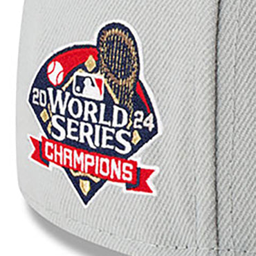 2024 ワールドシリーズチャンピオンモデル 海外取寄 ニューエラ キャップ 59FIFTY ロサンゼルス ドジャース  グレー ホワイト