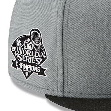 2024 ワールドシリーズチャンピオンモデル 海外取寄 ニューエラ キャップ 59FIFTY ロサンゼルス ドジャース グレー ブラック