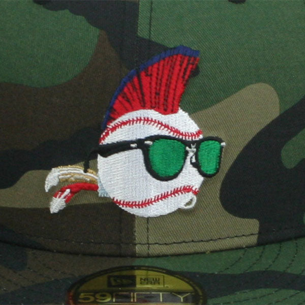 ニューエラ 59FIFTY 映画 メジャーリーグ WILD THING FITTED CAP WOODLAND CAMO