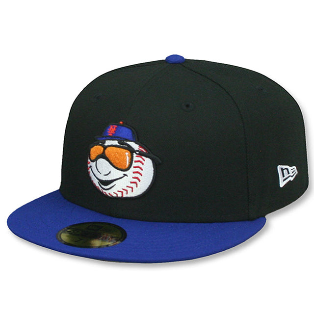 ニューエラ キャップ 59FIFTY ニューヨーク メッツ MLB SHADES MR MET FITTED CAP BLACK-ROYAL BLUE