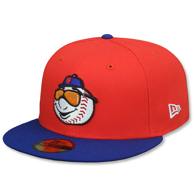 ニューエラ キャップ 59FIFTY ニューヨーク メッツ MLB SHADES MR MET FITTED CAP ORANGE-ROYAL BLUE