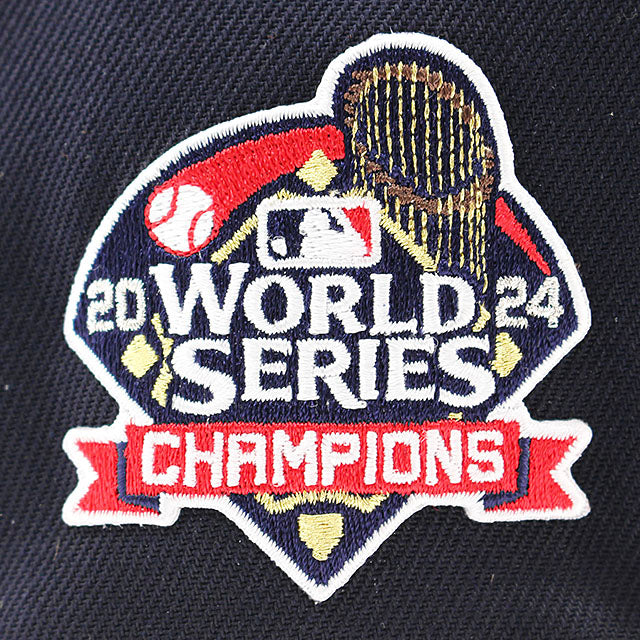2024 ワールドシリーズチャンピオンモデル ニューエラ キャップ 59FIFTY ロサンゼルス ドジャース MLB WORLD SERIES CHAMPIONS SIDE PATCH FITTED CAP NAVY