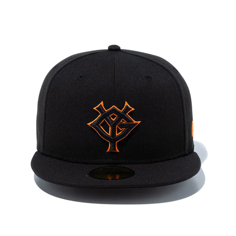 ニューエラ キャップ 59FIFTY 読売 ジャイアンツ NPB TEAM LOGO FITTED CAP BLACK-BLACK-ORANGE