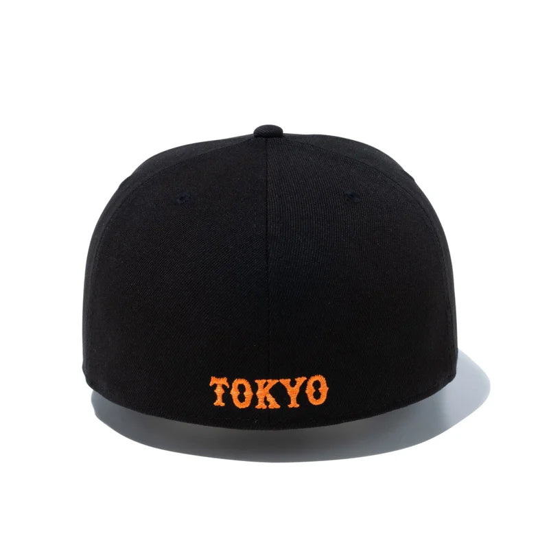 ニューエラ キャップ 59FIFTY 読売 ジャイアンツ NPB TEAM LOGO FITTED CAP BLACK-BLACK-ORANGE