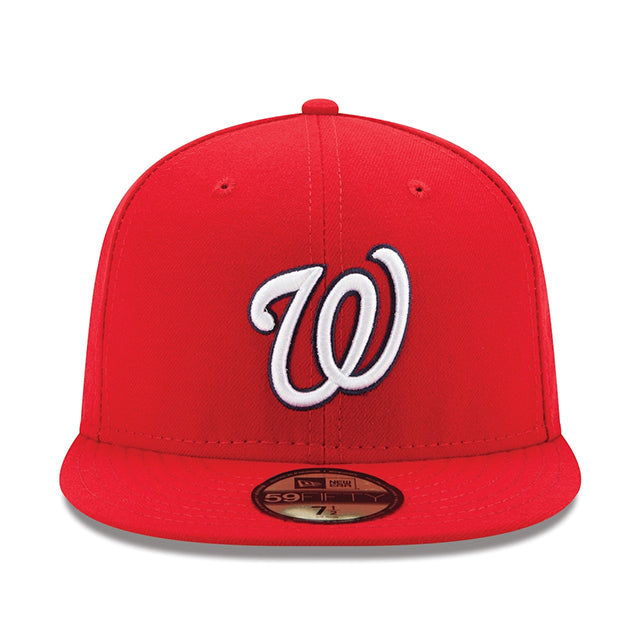 ニューエラ キャップ 59FIFTY ワシントン ナショナルズ MLB ON FIELD AUTHENTIC GAME FITTED CAP RED