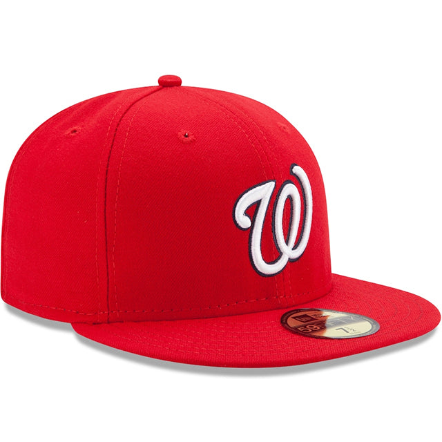 ニューエラ キャップ 59FIFTY ワシントン ナショナルズ MLB ON FIELD AUTHENTIC GAME FITTED CAP RED