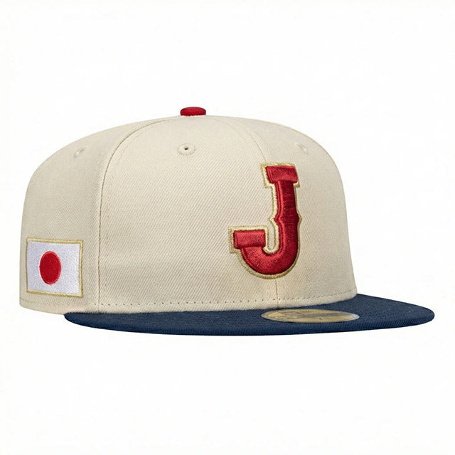 海外取寄 ニューエラ キャップ 59FIFTY WBC 日本 2026 WORLD BASEBALL CLASSIC FITTED CAP WHITE-NAVY