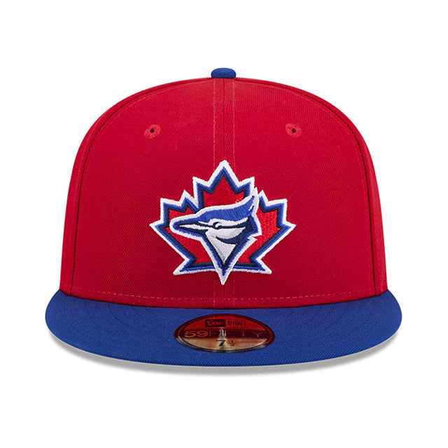 カナダデーモデル ニューエラ キャップ 59FIFTY トロント ブルージェイズ 2026 CANADA DAY FITTED CAP RED-ROYAL BLUE