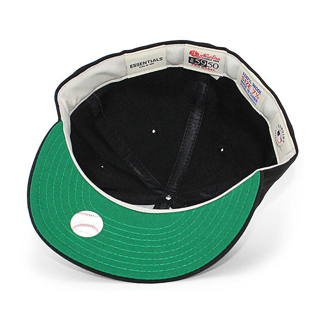 MLBコラボ ニューエラ フィアーオブゴッド エッセンシャルズ 59FIFTY FITTED CAP BLACK