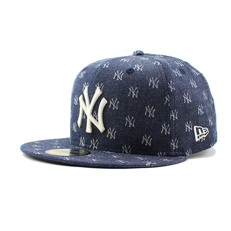 ニューエラ キャップ 59FIFTY ニューヨーク ヤンキース MLB JACQUARD FITTED CAP NAVY-CHROME