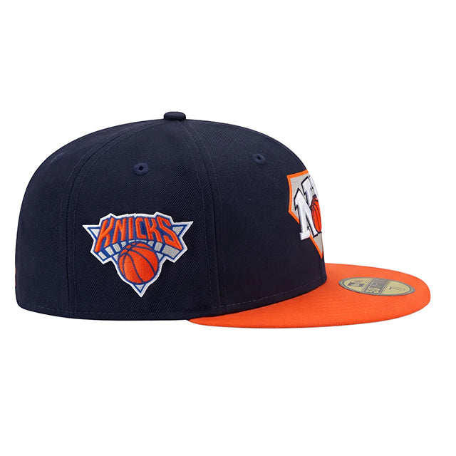 海外取寄 ニューエラ キャップ 59FIFTY ニューヨーク ニックス TRI LOGO FITTED CAP NAVY-ORANGE