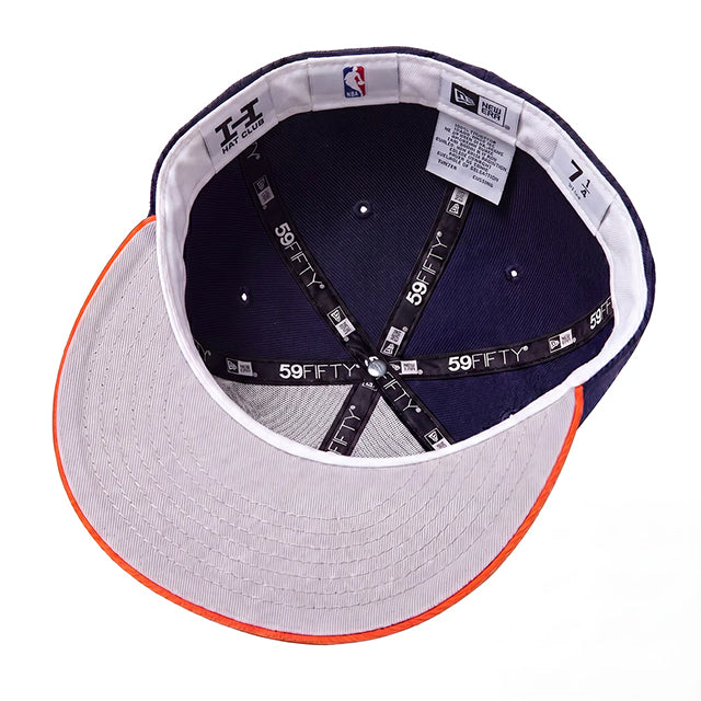 海外取寄 ニューエラ キャップ 59FIFTY ニューヨーク ニックス TRI LOGO FITTED CAP NAVY-ORANGE