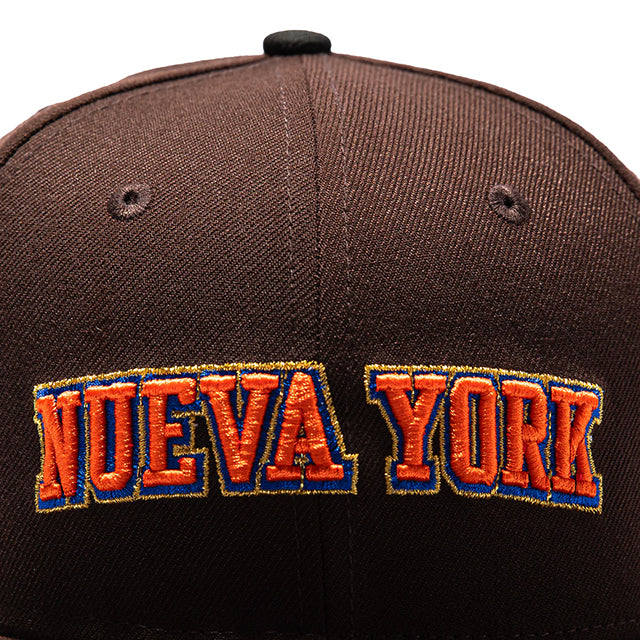 海外取寄 ニューエラ キャップ 59FIFTY ニューヨーク ニックス NUEVA YORK FITTED CAP BROWN