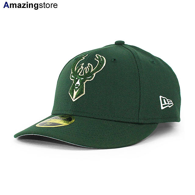 ニューエラ キャップ 59FIFTY ミルウォーキー バックス NBA TEAM BASIC LC LOW CROWN FITTED CAP GREEN