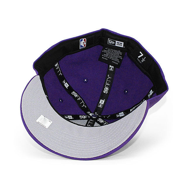 ニューエラ キャップ 59FIFTY ロサンゼルス レイカーズ NBA TEAM BASIC LC LOW CROWN FITTED CAP PURPLE