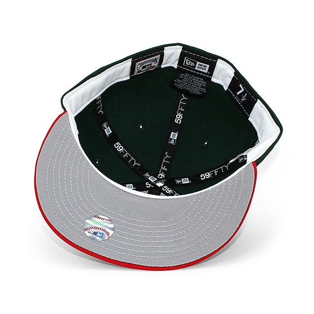 ニューエラ キャップ 59FIFTY ミネソタ ツインズ MLB 40TH ANNIVERSARY GREY BOTTOM FITTED CAP DK GREEN