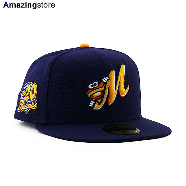 ニューエラ キャップ 59FIFTY モンゴメリー ビスケッツ MiLB ON-FIELD AUTHENTIC 20TH ANNIVERSARY FITTED CAP NAVY