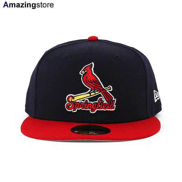 ニューエラ キャップ 59FIFTY スプリングフィールド カージナルス MiLB ON-FIELD AUTHENTIC ROAD FITTED CAP NAVY