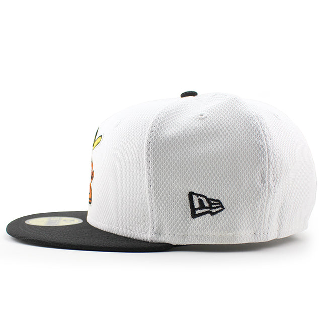ニューエラ キャップ 59FIFTY シャーロット ナイツ トラフィック コーンズ MILB THEME NIGHT FITTED CAP WHITE BLACK
