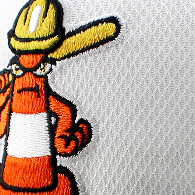 ニューエラ キャップ 59FIFTY シャーロット ナイツ トラフィック コーンズ MILB THEME NIGHT FITTED CAP WHITE BLACK