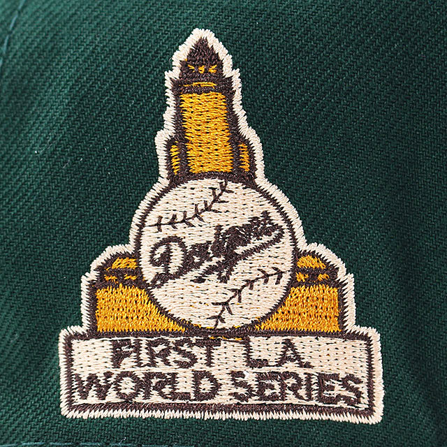 ニューエラ キャップ 59FIFTY ロサンゼルス ドジャース MLB 1959 WORLD SERIES PEACH BOTTOM FITTED CAP DARK GREEN