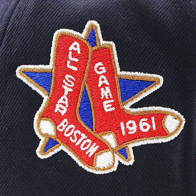 ニューエラ キャップ 59FIFTY ボストン レッドソックス MLB 1961 ALL STAR GREY BOTTOM FITTED CAP NAVY