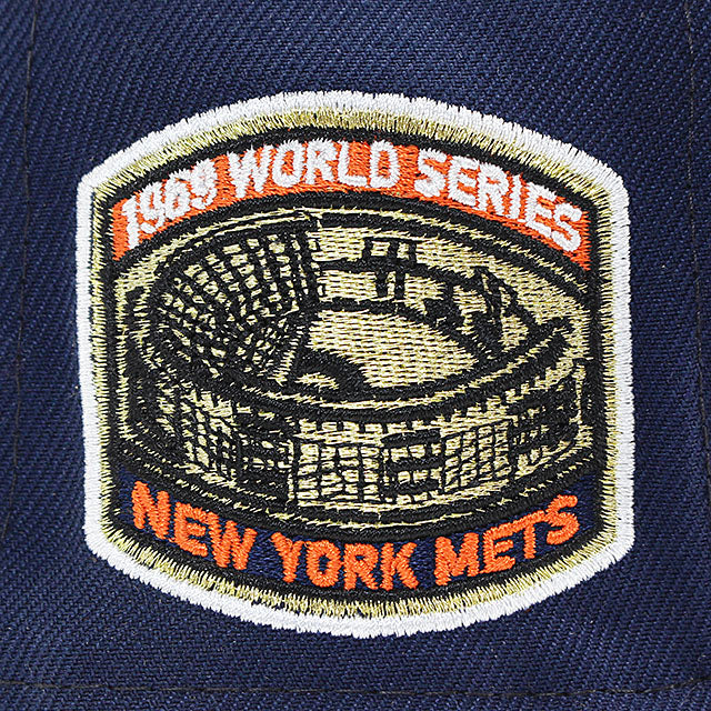 ニューエラ キャップ 59FIFTY ニューヨーク メッツ MLB 1969 WORLD SERIES ORANGE BOTTOM FITTED CAP NAVY