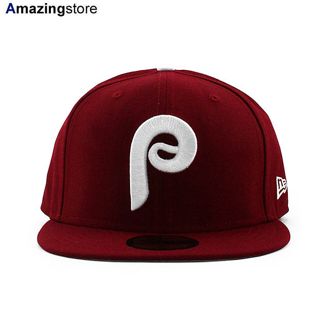 ニューエラ キャップ 59FIFTY フィラデルフィア フィリーズ MLB 1970 COOPERSTOWN FITTED CAP MAROON