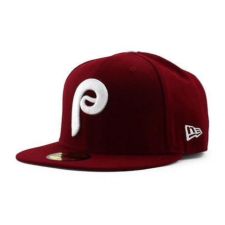 ニューエラ キャップ 59FIFTY フィラデルフィア フィリーズ MLB 1970 COOPERSTOWN FITTED CAP MAROON