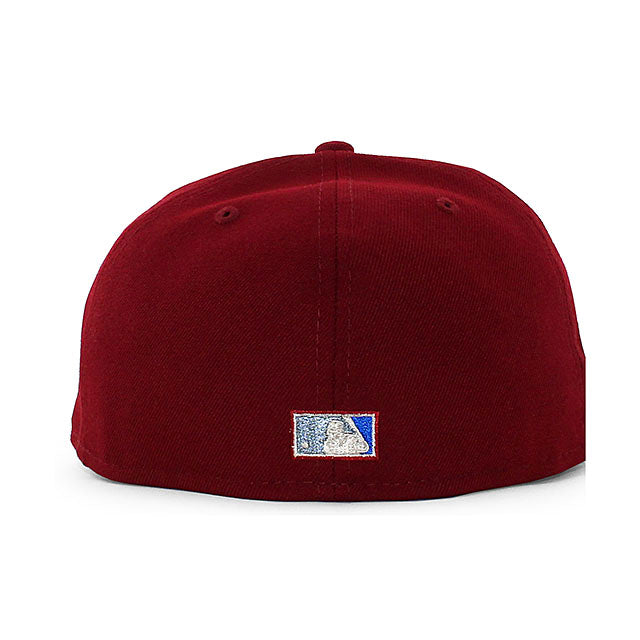 ニューエラ キャップ 59FIFTY カンザスシティ ロイヤルズ MLB 1973 ALL STAR GAME GLACIER BLUE BOTTOM FITTED CAP MAROON