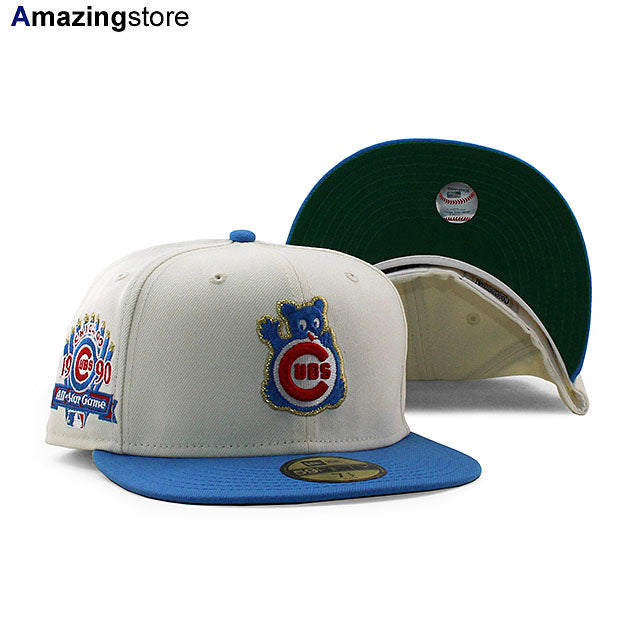 ニューエラ キャップ 59FIFTY シカゴ カブス MLB 1990 ALL STAR GAME GREEN BOTTOM FITTED CAP CREAM