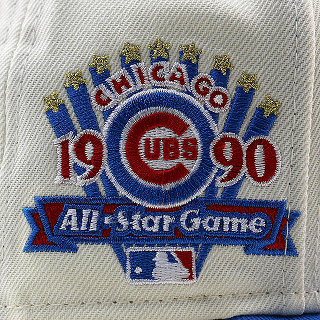 ニューエラ キャップ 59FIFTY シカゴ カブス MLB 1990 ALL STAR GAME GREEN BOTTOM FITTED CAP CREAM