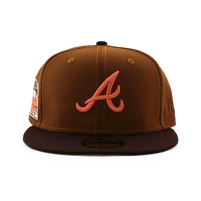 ニューエラ キャップ 59FIFTY アトランタ ブレーブス MLB 2000 ALL STAR GAME PEACH BOTTOM FITTED CAP BROWN
