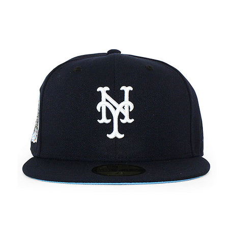 ニューエラ キャップ 59FIFTY ニューヨーク メッツ MLB 2000 WORLD SERIES SUBWAY SERIES GLACIER BLUE BOTTOM FITTED CAP NAVY NEW ERA NEW YORK METS