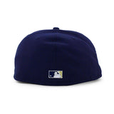 ニューエラ キャップ 59FIFTY ミルウォーキー ブルワーズ MLB 2002 MLB ALL STAR GAME GLACIER BLUE BOTTOM FITTED CAP NAVY