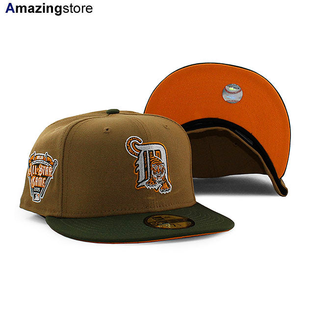 ニューエラ キャップ 59FIFTY デトロイト タイガース MLB 2005 ALL STAR ORANGE BOTTOM FITTED CAP BEIGE