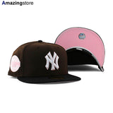 ニューエラ キャップ 59FIFTY ニューヨーク ヤンキース MLB 2009 INAUGURAL SEASON PINK BOTTOM FITTED CAP BROWN NEW ERA NEW YORK YANKEES