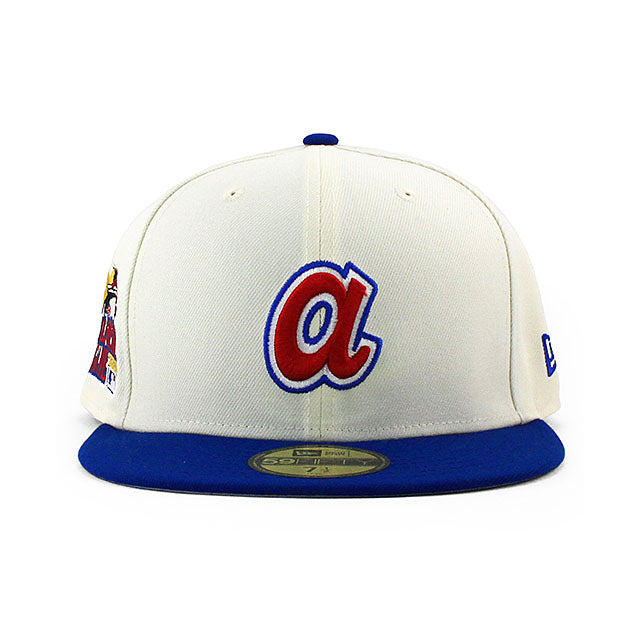 ニューエラ キャップ 59FIFTY アトランタ ブレーブス MLB 2000 ALL STAR GAME GREY BOTTOM FITTED CAP CREAM