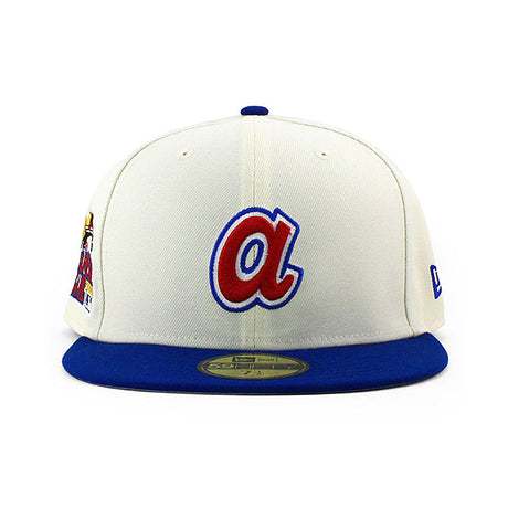 ニューエラ キャップ 59FIFTY アトランタ ブレーブス MLB 2000 ALL STAR GAME GREY BOTTOM FITTED CAP CREAM
