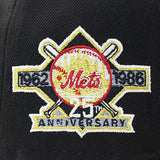 ニューエラ キャップ 59FIFTY ニューヨーク メッツ MLB 25TH ANNIVERSARY KELLY GREEN BOTTOM FITTED CAP BLACK
