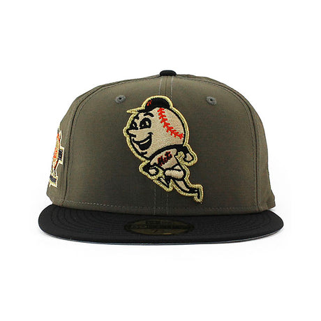 ニューエラ キャップ 59FIFTY ニューヨーク メッツ MLB 25TH ANNIVERSARY RIPSTOP GREY BOTTOM FITTED CAP OLIVE